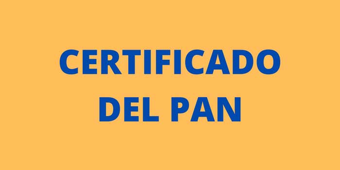 Certificado del PAN
