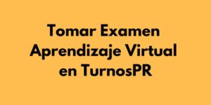 Tomar Examen Aprendizaje Virtual en TurnosPR