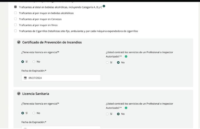 certificado de prevención de incendios y licencia sanitaria para solicitar permiso único en PR