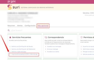 paso 1 para imprimir w2 en suri